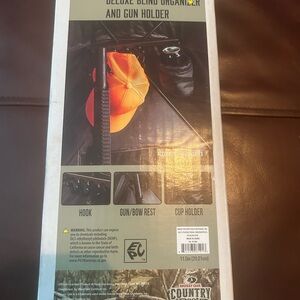 Mossy Oak Black Organizer with Bright Orange Cap Holder